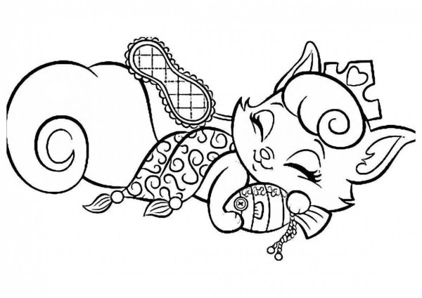 Раскраски для девочек питомцы