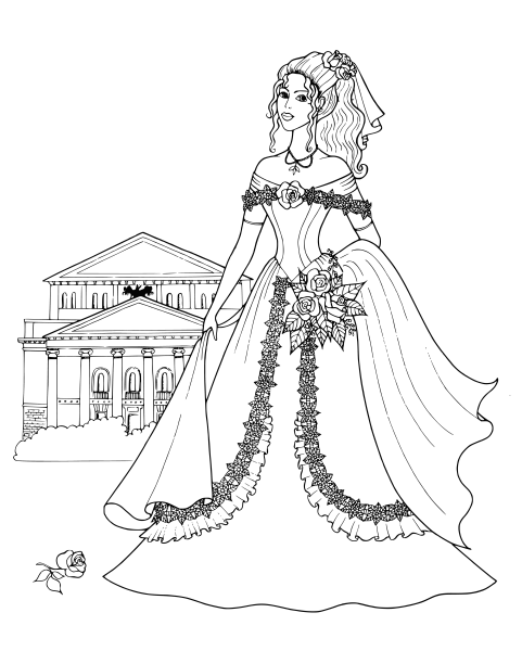 Раскраска Королева