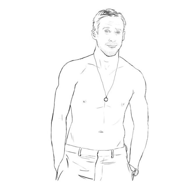 Мужчина раскраска для детей