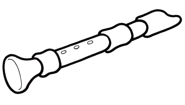 Свирель раскраска музыкальный инструмент