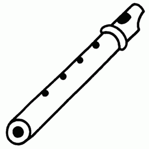 Свирель раскраска музыкальный инструмент