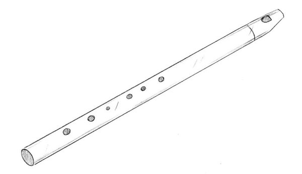 Флейта карандашом