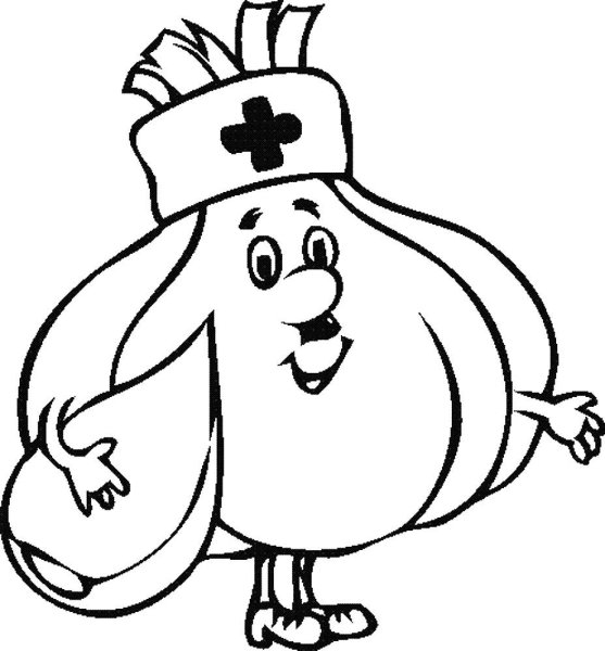 Витамины раскраска для детей