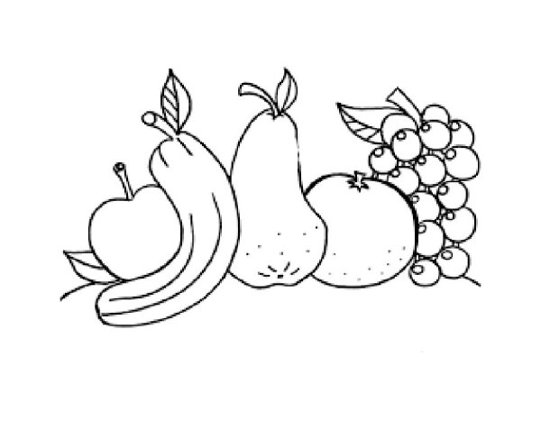 Раскраска витамины в овощах и фруктах