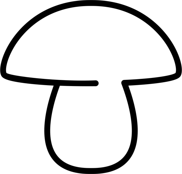Грибы раскраска для детей