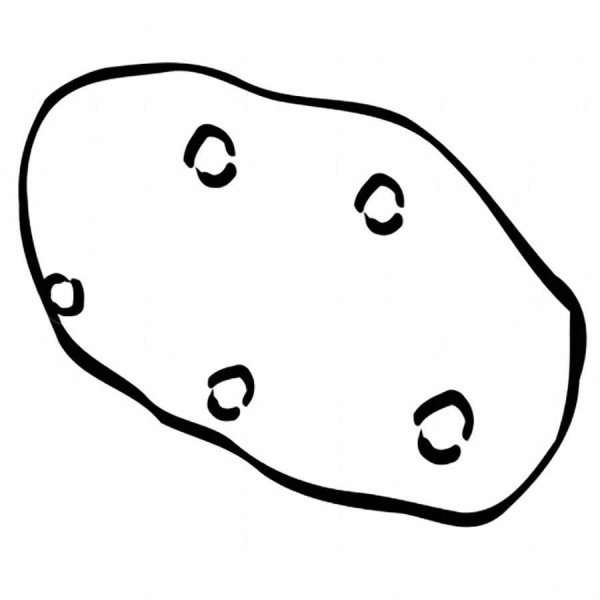 Картошка раскраска