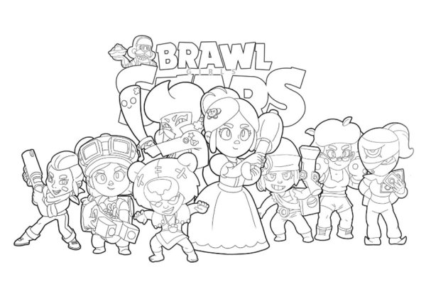 Раскраска Браво старс команда