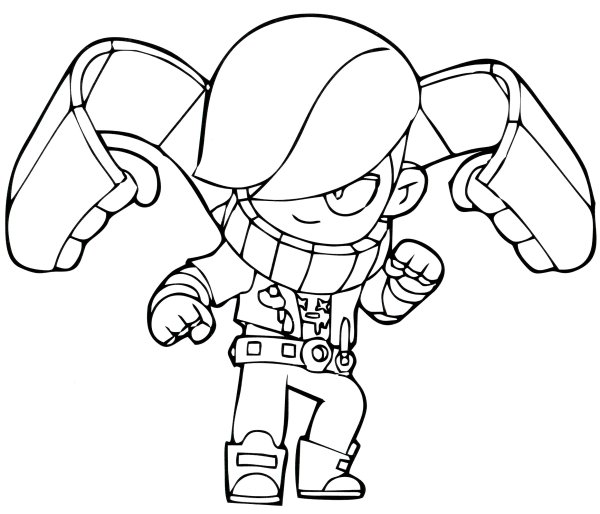 Раскраски Браво старс Эдгар Эдгар