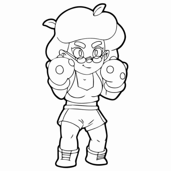 Эль Браун БРАВЛ старс раскраска