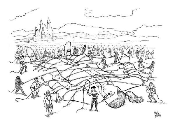 Раскраска приключения Гулливера