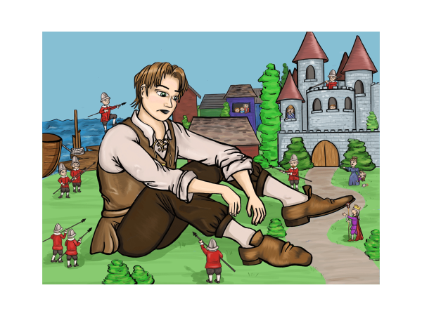 Иллюстрация к рассказу путешествие Гулливера