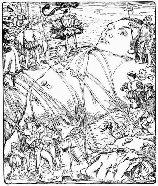 Путешествие в Лилипутию раскраска