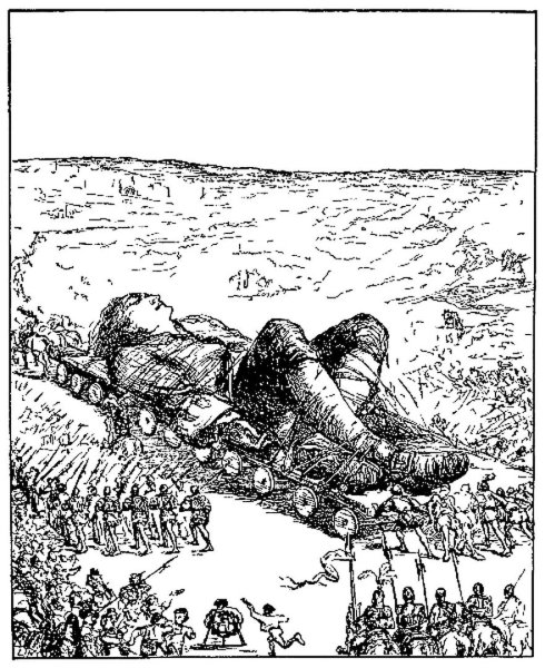 Гулливер раскраска