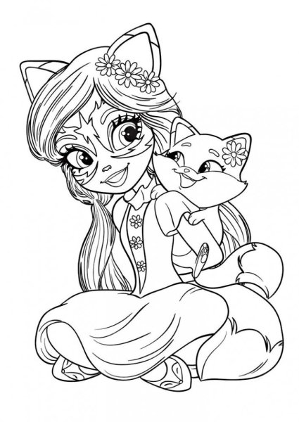 Раскраска Энчантималс спринт