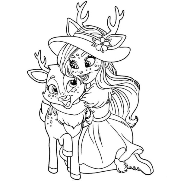 Enchantimals куклы раскраска