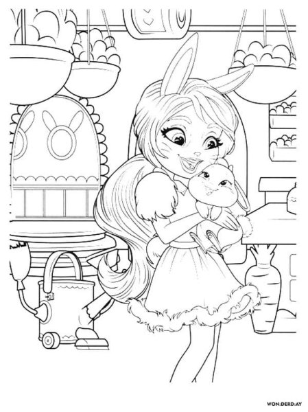 Энчантималс Уинсли Вульф раскраска