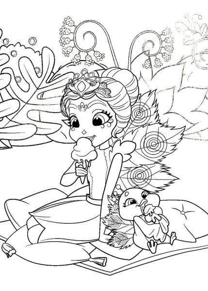 Раскраски Энчантималс Данесса