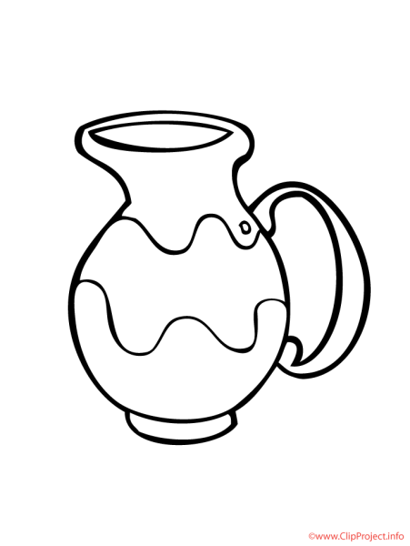 Кувшин раскраска