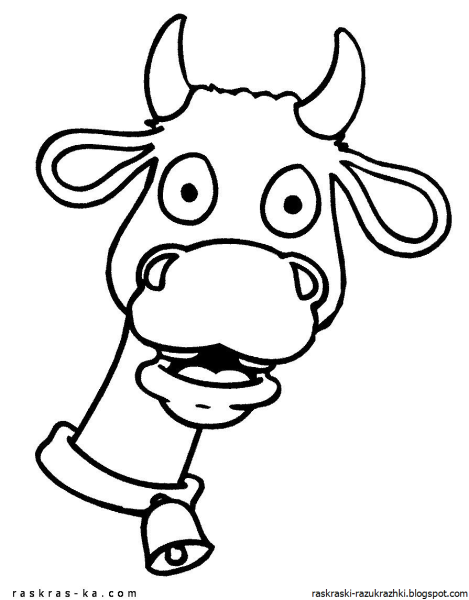 Бычок трафарет