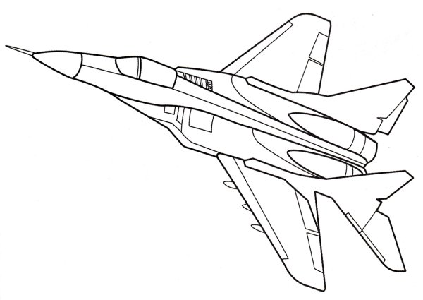 Истребитель Су 35 рисунок сбоку