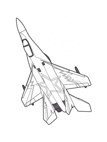 Су-35 истребитель раскраска