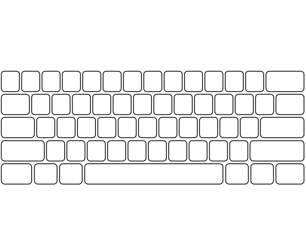 Клавиатура без букв