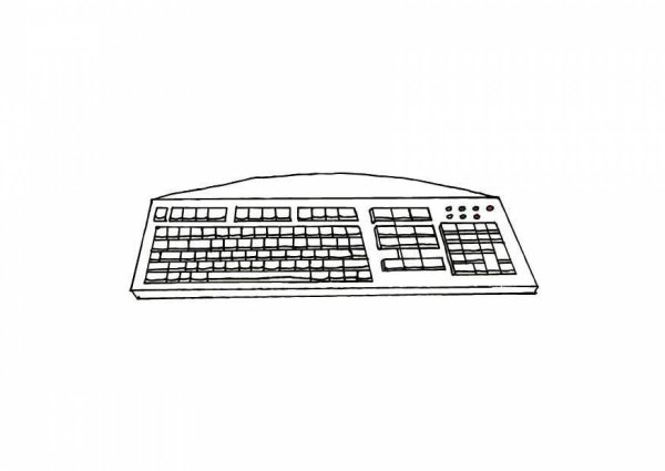 Клавиатура рисунок