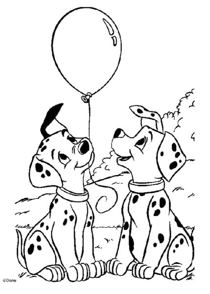 Раскраска далматинец