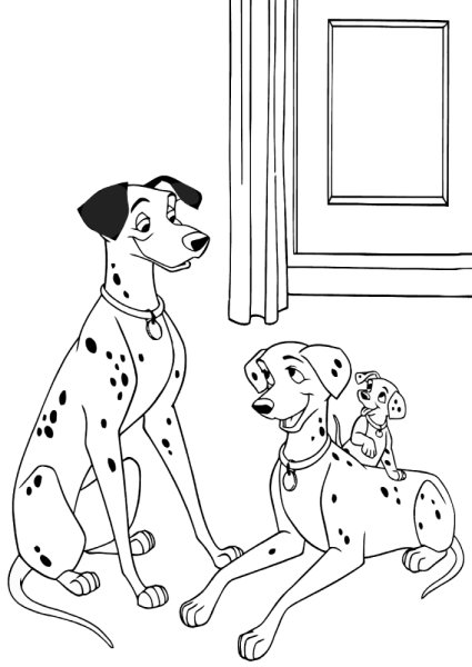 Далматинец сзади 3/4