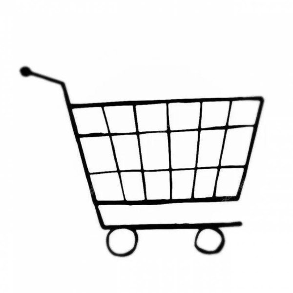 Тележка для продуктов раскраска