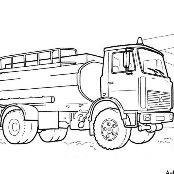 Раскраска КАМАЗ 5350