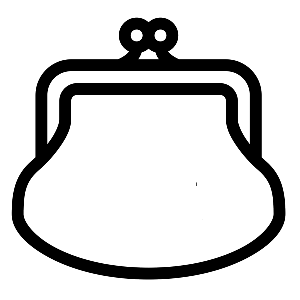 Кошелек черно белый