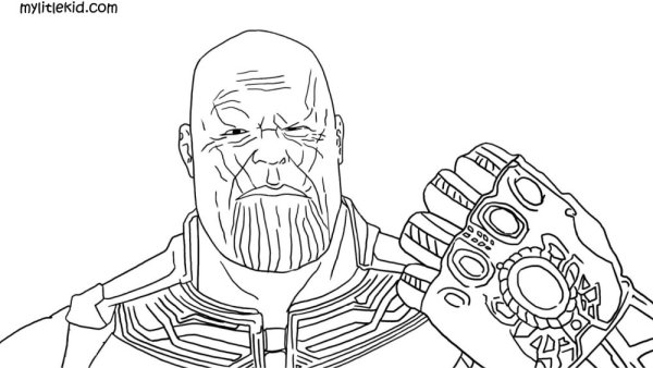 Танос трафарет