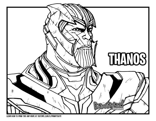 Раскраска Танос Endgame
