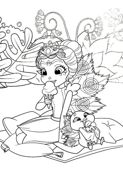 Раскраски для девочек Энчантималс