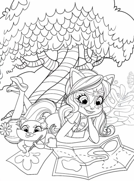 Enchantimals Фелисити раскраска