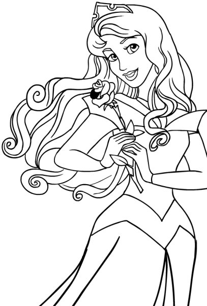Аврора спящая красавица раскраска