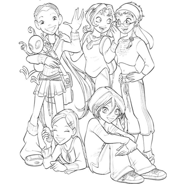 Раскраски Витч чародейки