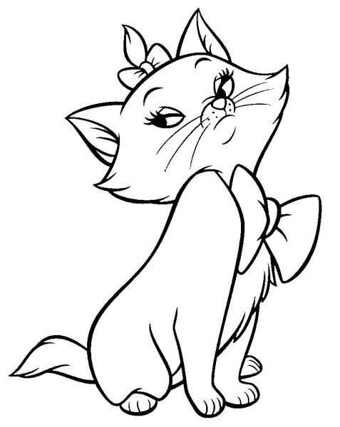 Кошка для раскрашивания