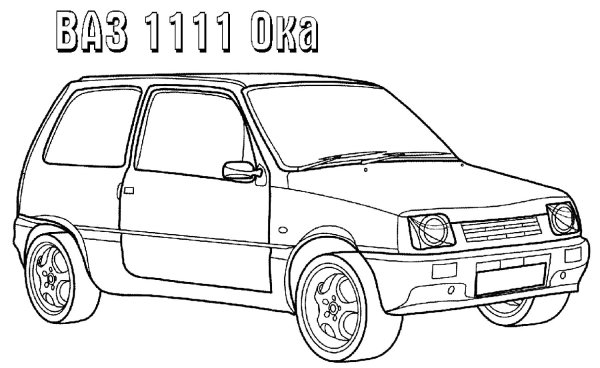 Лада ВАЗ 1111 Ока раскраска