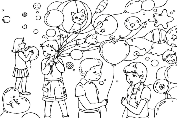 Раскраска. Праздник
