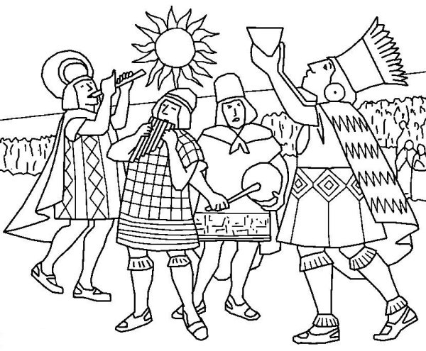 Народные праздники раскраска для детей