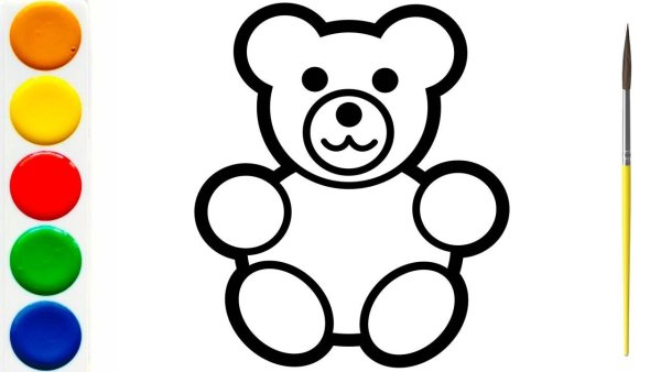 Раскраска Валера ЖЕЛЕЙНЫЙ медведь