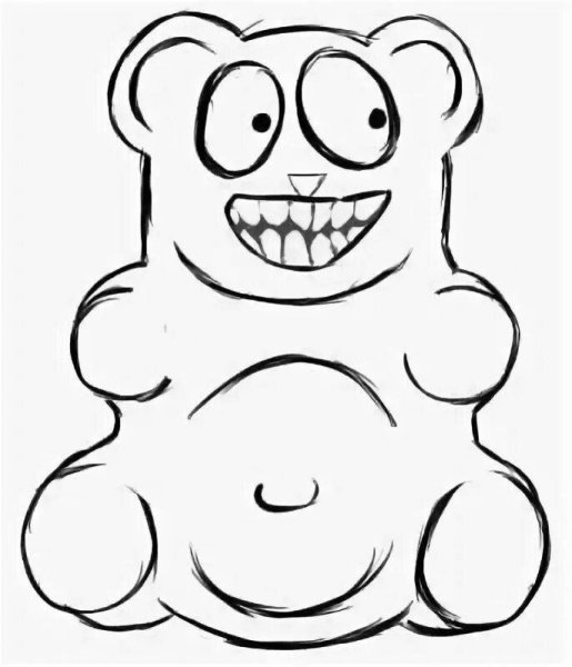 ЖЕЛЕЙНЫЙ медведь Валера контур