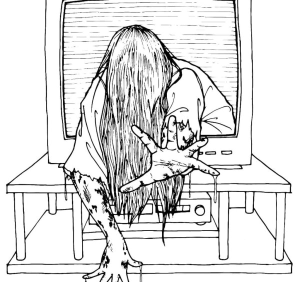 Раскраски ужастики