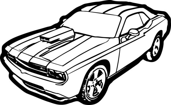 Раскраска Форд Мустанг gt 500