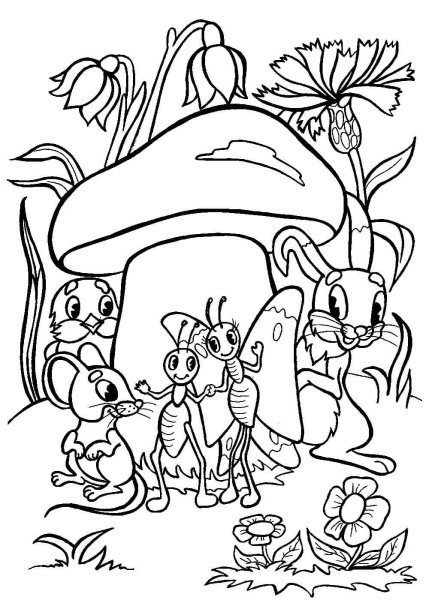 Сказка грибок Теремок Сутеева