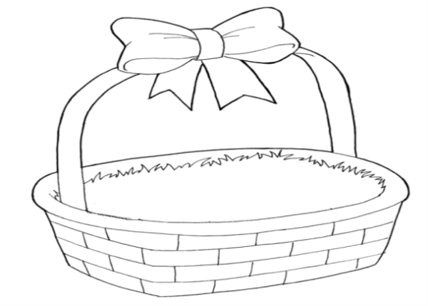 Корзинка раскраска