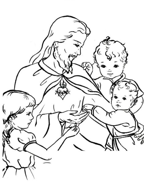 Христианский младенец иисус раскраски для детей