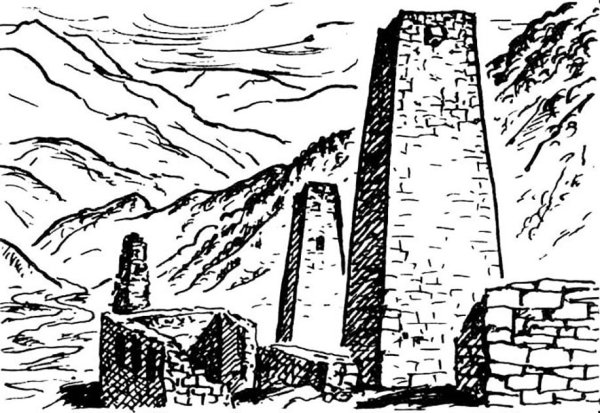 Осетинская башня сакля